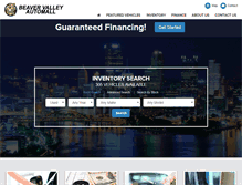 Tablet Screenshot of beavervalleycars.com